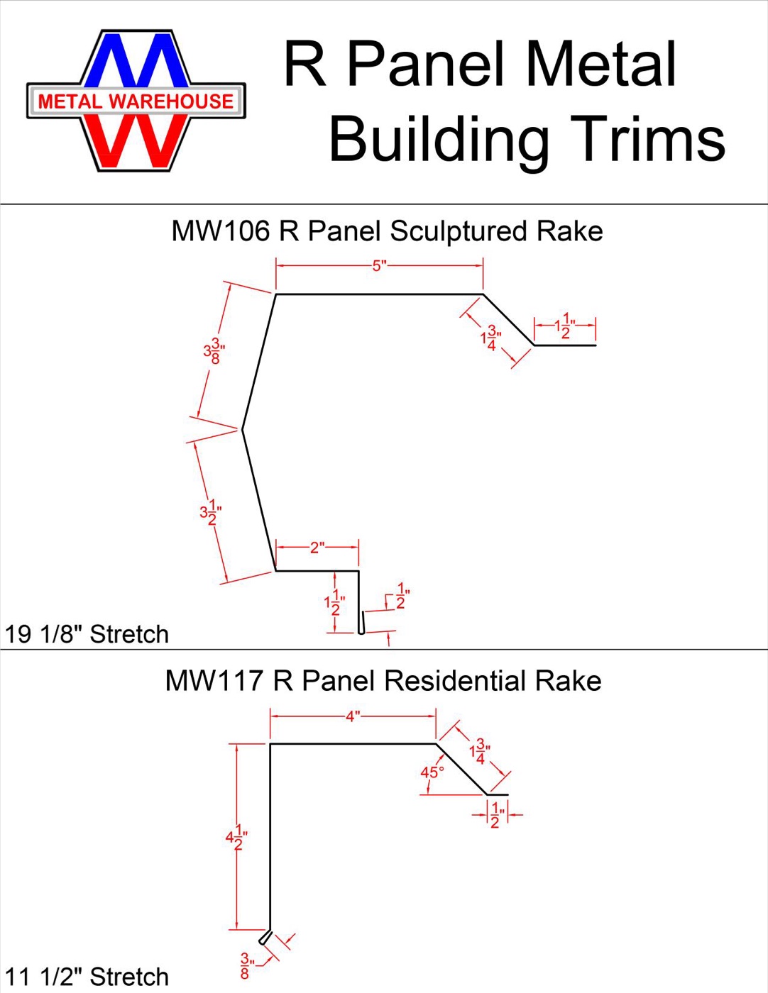 Metal Warehouse trim catalog page 12 of 23