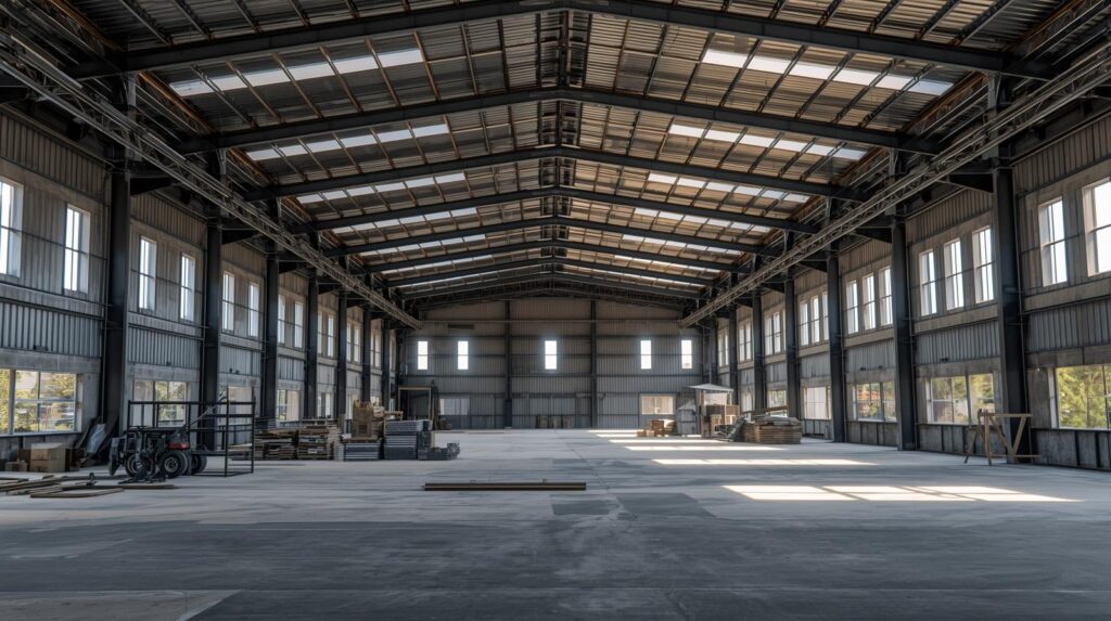 Interior Construction Work of Metal Building